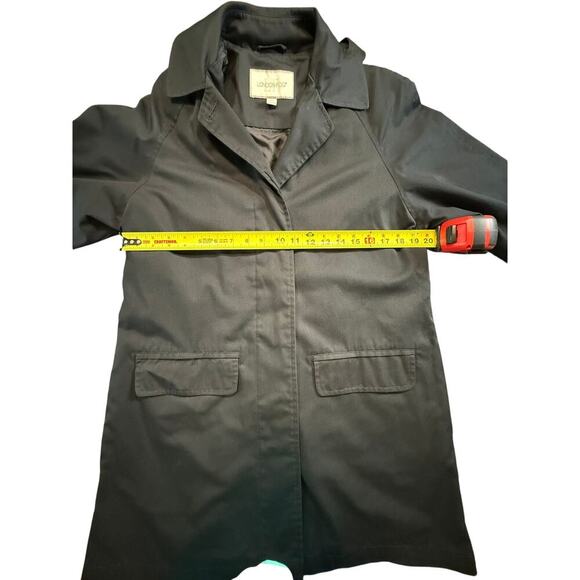 London Fog Women's Trench Coat Jacket Black Size Small - Picture 4 of 8